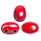 Les perles par Puca® Samos beads Opaque coral red luster 93200/14400